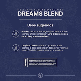 Foto 4 | Aceite Esencial 100% Puro Y Natural | Aromalogía Auxiliar Para Dormir | Mezcla De Aceites De 50 Ml. Dreams
