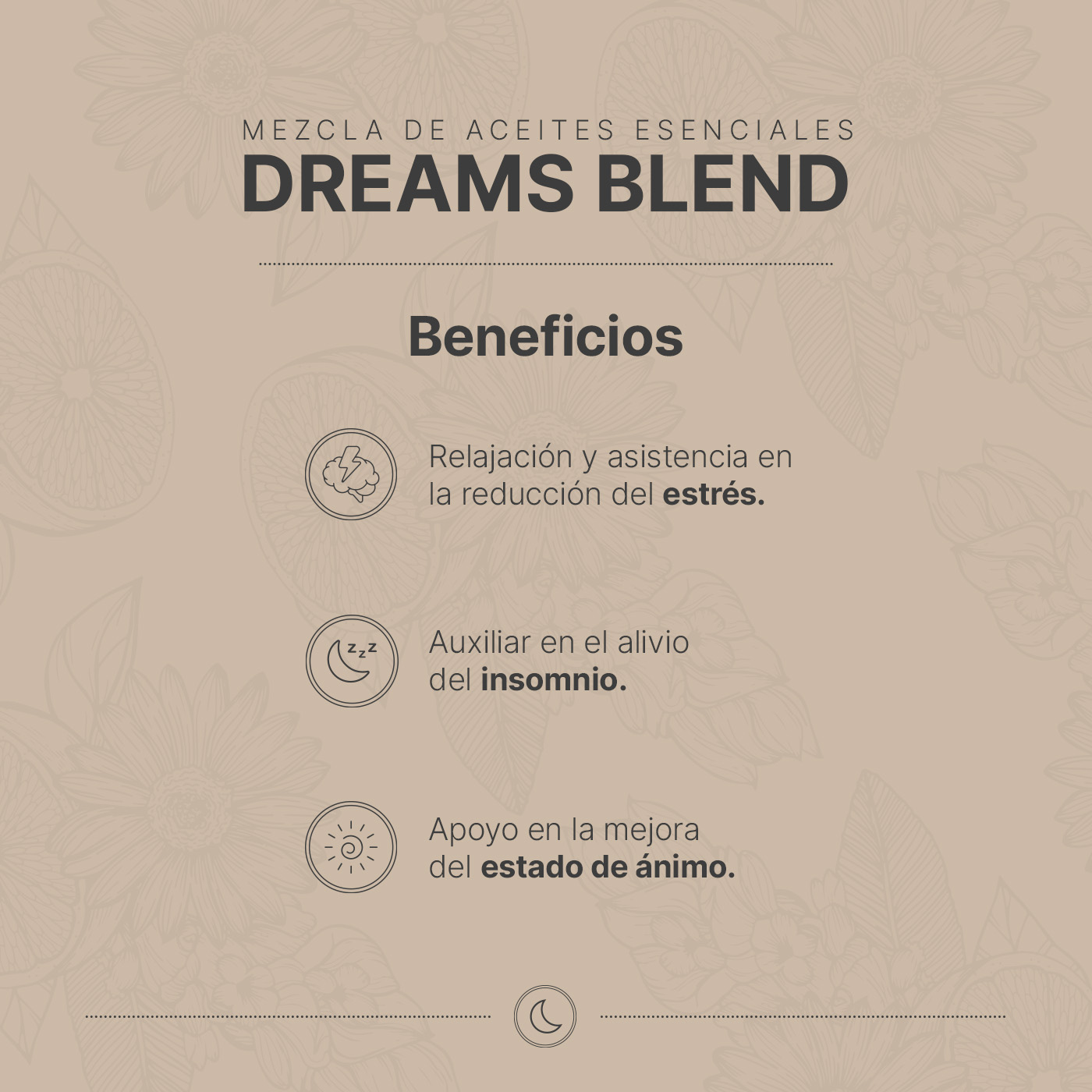 Foto 6 pulgar | Aceite Esencial 100% Puro Y Natural | Aromalogía Auxiliar Para Dormir | Mezcla De Aceites De 50 Ml. Dreams