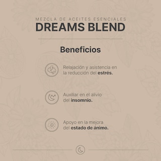Foto 5 | Aceite Esencial 100% Puro Y Natural | Aromalogía Auxiliar Para Dormir | Mezcla De Aceites De 50 Ml. Dreams
