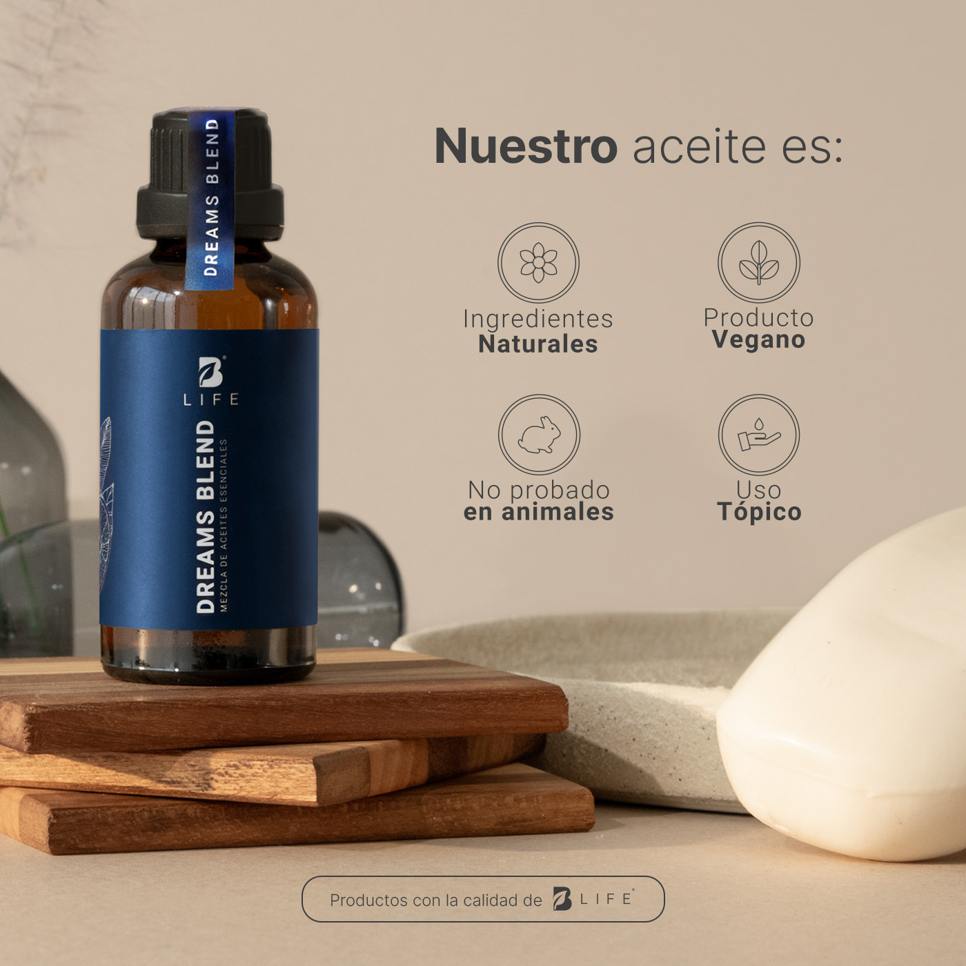 Foto 8 pulgar | Aceite Esencial 100% Puro Y Natural | Aromalogía Auxiliar Para Dormir | Mezcla De Aceites De 50 Ml. Dreams
