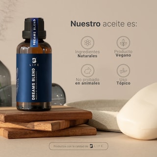 Foto 7 | Aceite Esencial 100% Puro Y Natural | Aromalogía Auxiliar Para Dormir | Mezcla De Aceites De 50 Ml. Dreams