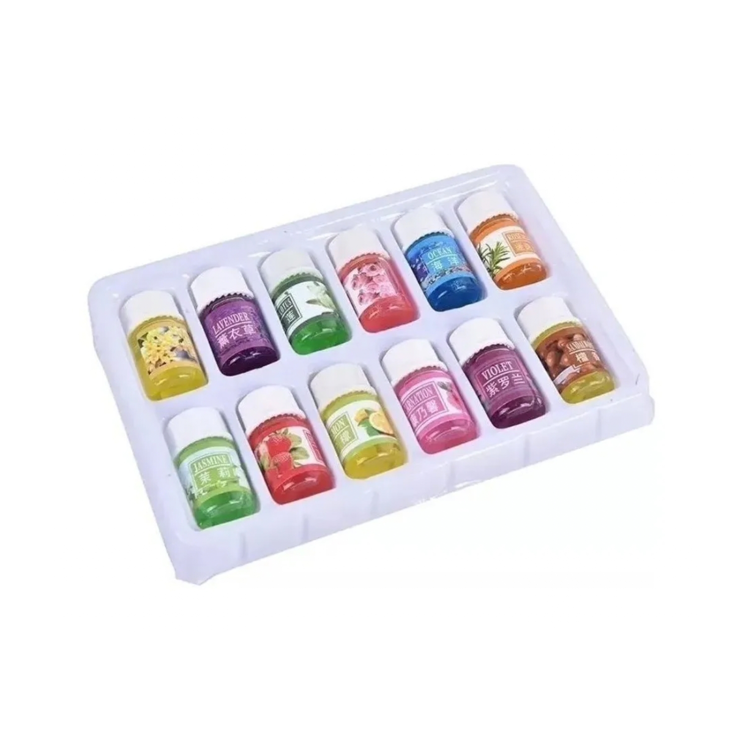 Set De 12 Aromas De Aceite Para Humidificador, 3 Ml Cada Uno - Venta Internacional.