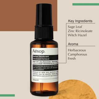 Foto 3 | Desodorante En Aerosol Aesop Herbal Sin Aluminio, 50 Ml - Venta Internacional.