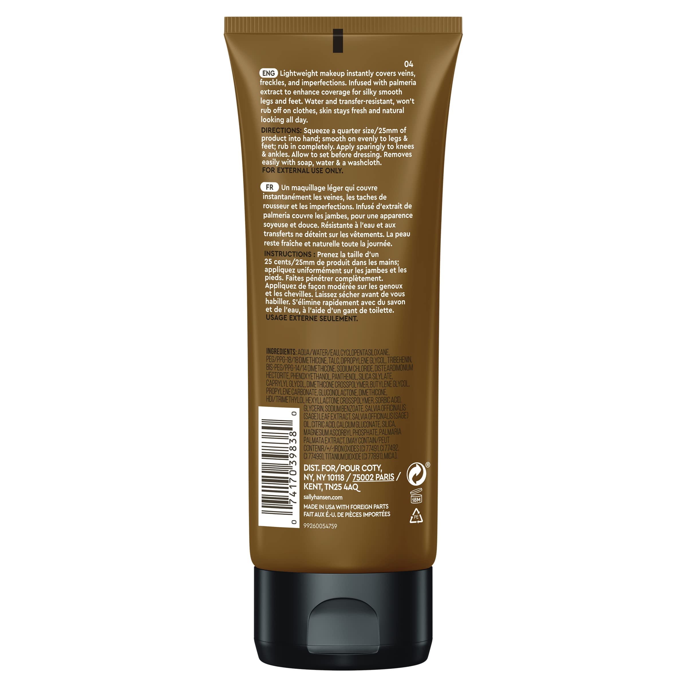 Foto 3 pulgar | Maquillaje De Piernas Sally Hansen Airbrush Legs Deep 120 Ml - Venta Internacional.