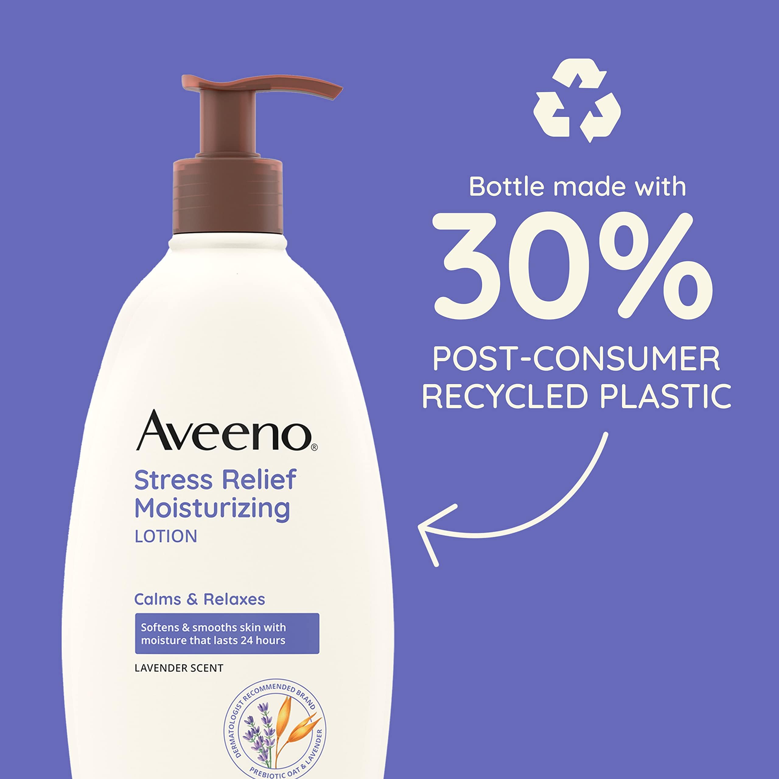 Foto 5 pulgar | Loción Corporal Aveeno Stress Relief Hidratante 540 Ml (paquete De 3) - Venta Internacional.