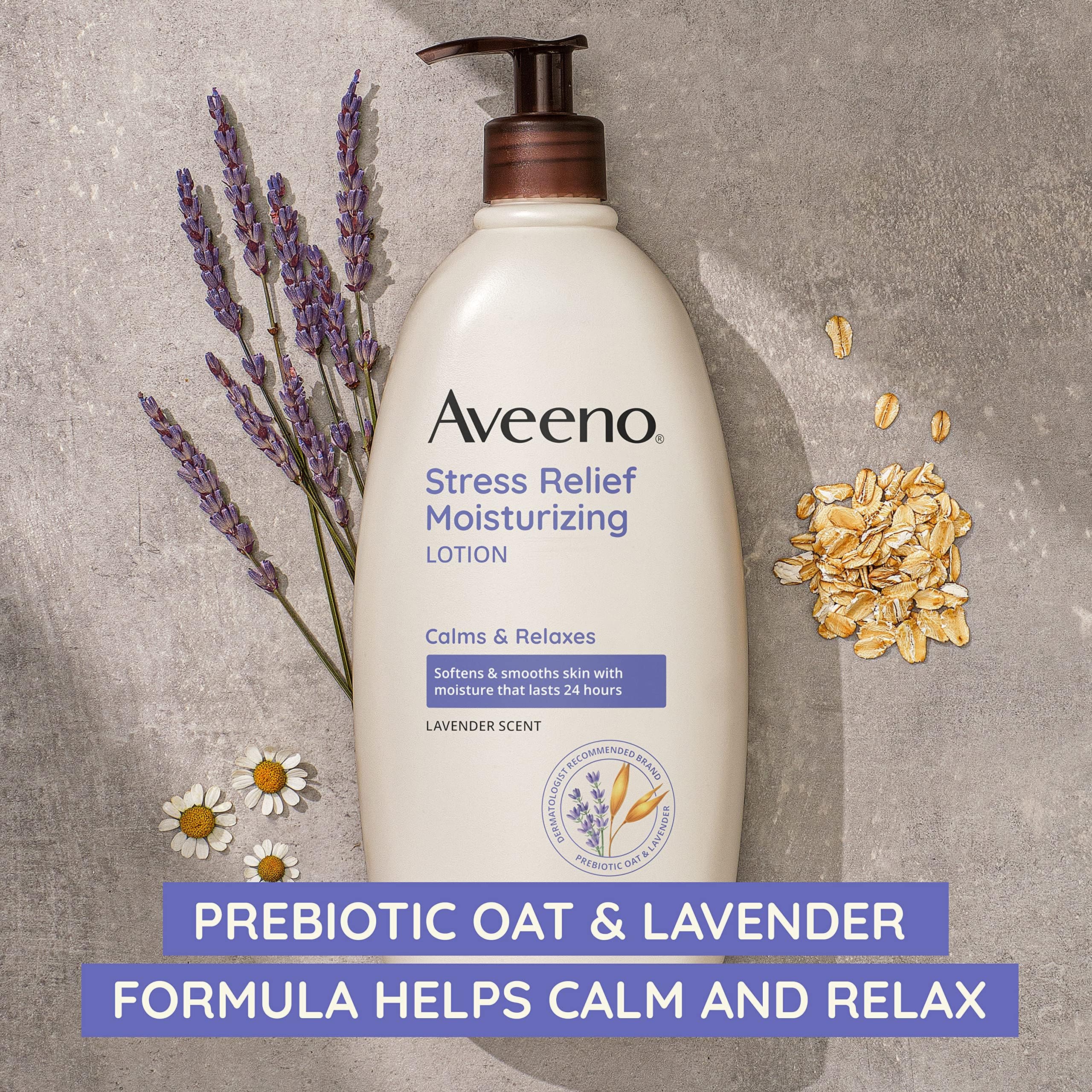 Foto 6 pulgar | Loción Corporal Aveeno Stress Relief Hidratante 540 Ml (paquete De 3) - Venta Internacional.
