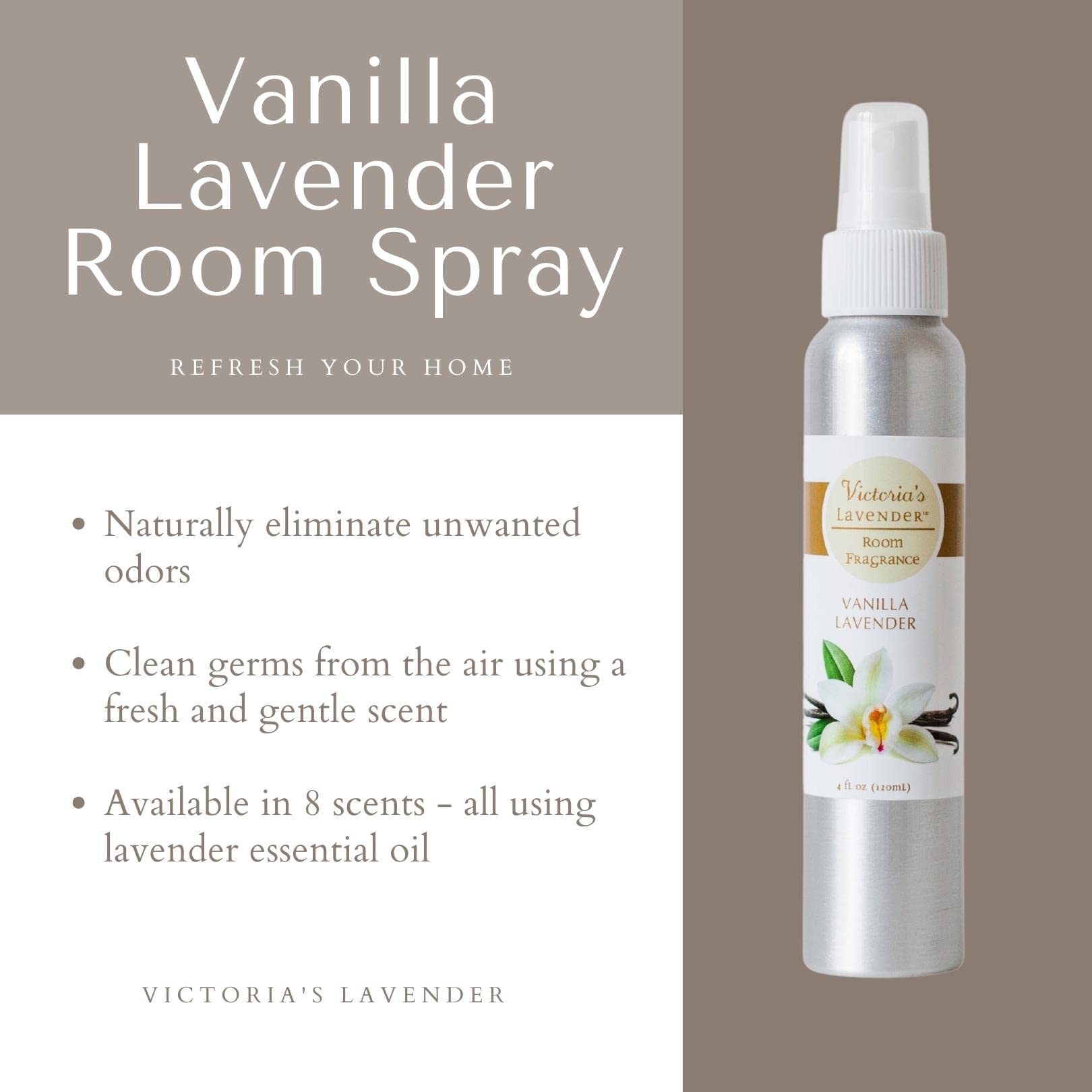 Foto 3 pulgar | Spray De Habitación Victoria's Lavender, Totalmente Natural, Vainilla Y Lavanda, 120 Ml - Venta Internacional.
