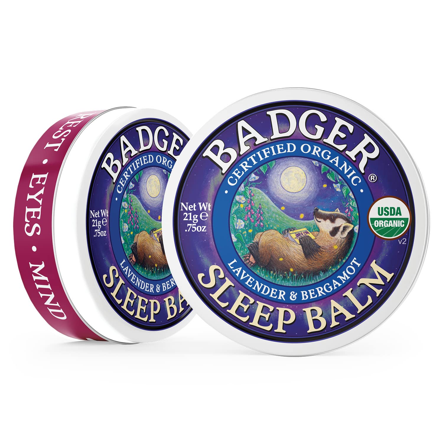 Foto 4 pulgar | Bálsamo Para Dormir Badger, Aceite Esencial Orgánico, Aromaterapia, 22 Ml, Paquete De 2 - Venta Internacional.