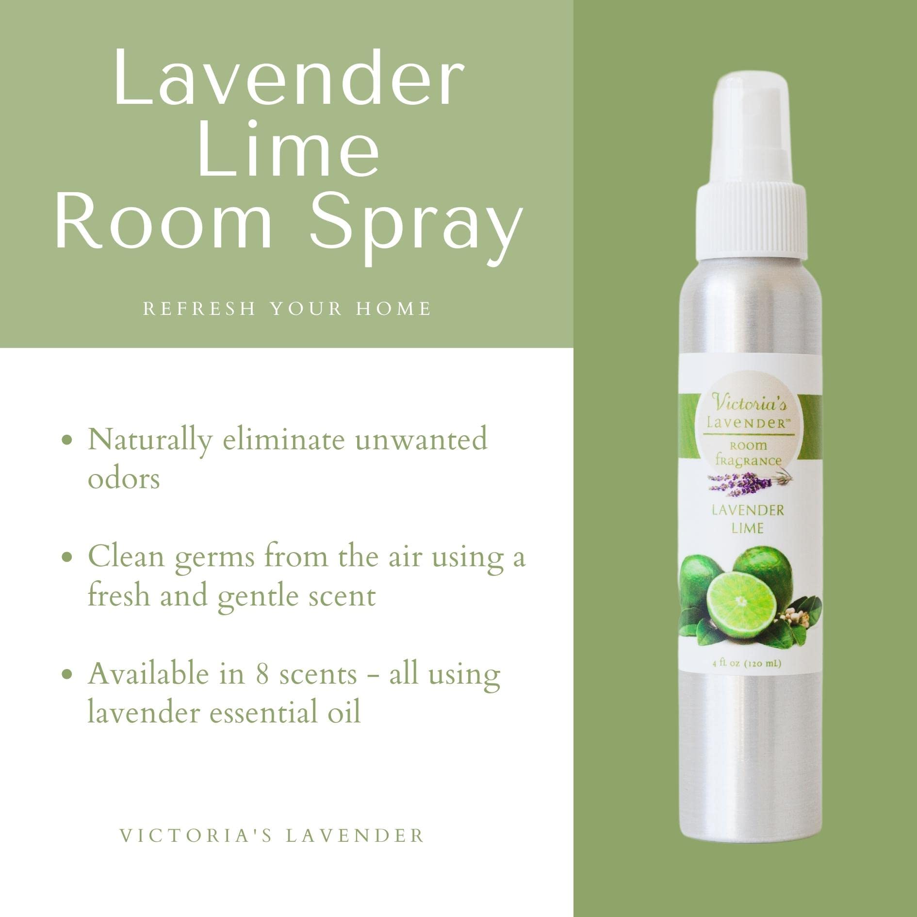 Foto 2 | Spray De Habitación Victoria's Lavender, Totalmente Natural, Lavanda Y Lima, 120 Ml - Venta Internacional.