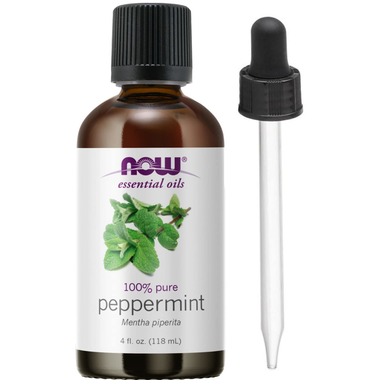 Foto 2 pulgar | Aceite Esencial Now Foods Peppermint 120 Ml Con Gotero De Vidrio - Venta Internacional.