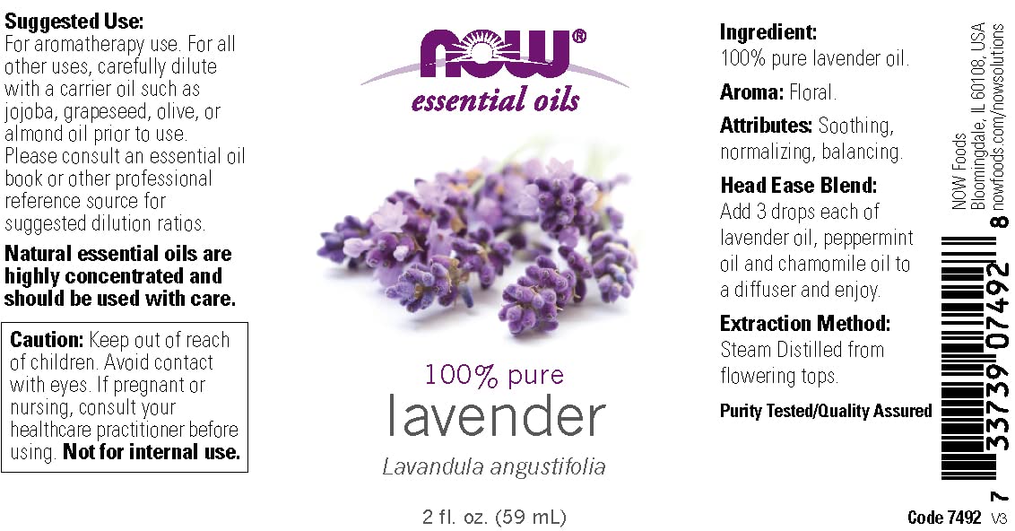 Foto 3 pulgar | Aceite Esencial Now Foods Lavanda, 60 Ml, Aroma Floral - Venta Internacional.