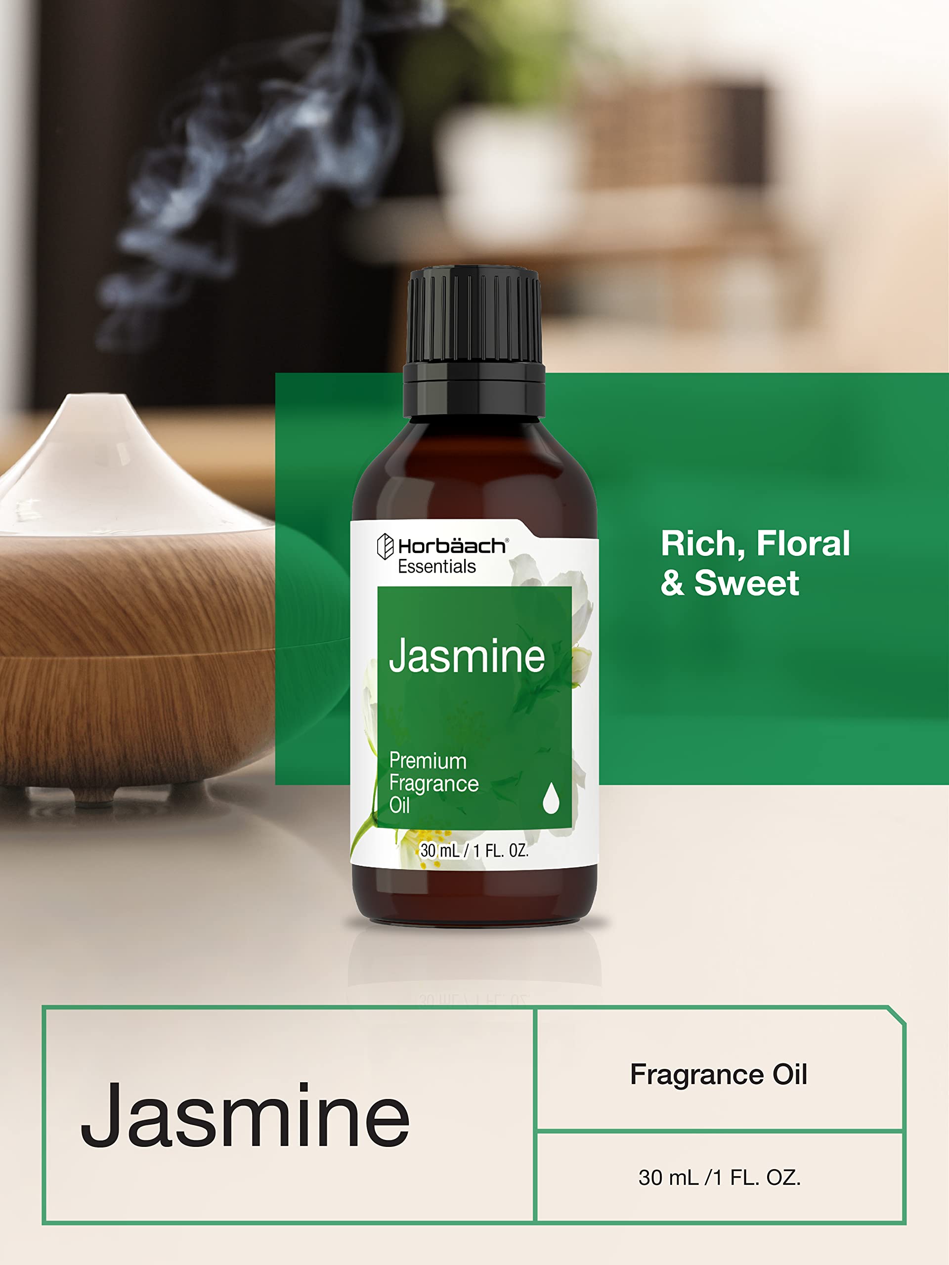 Foto 6 | Aceite Aromático Horbäach Jasmine 30 Ml De Primera Calidad - Venta Internacional.