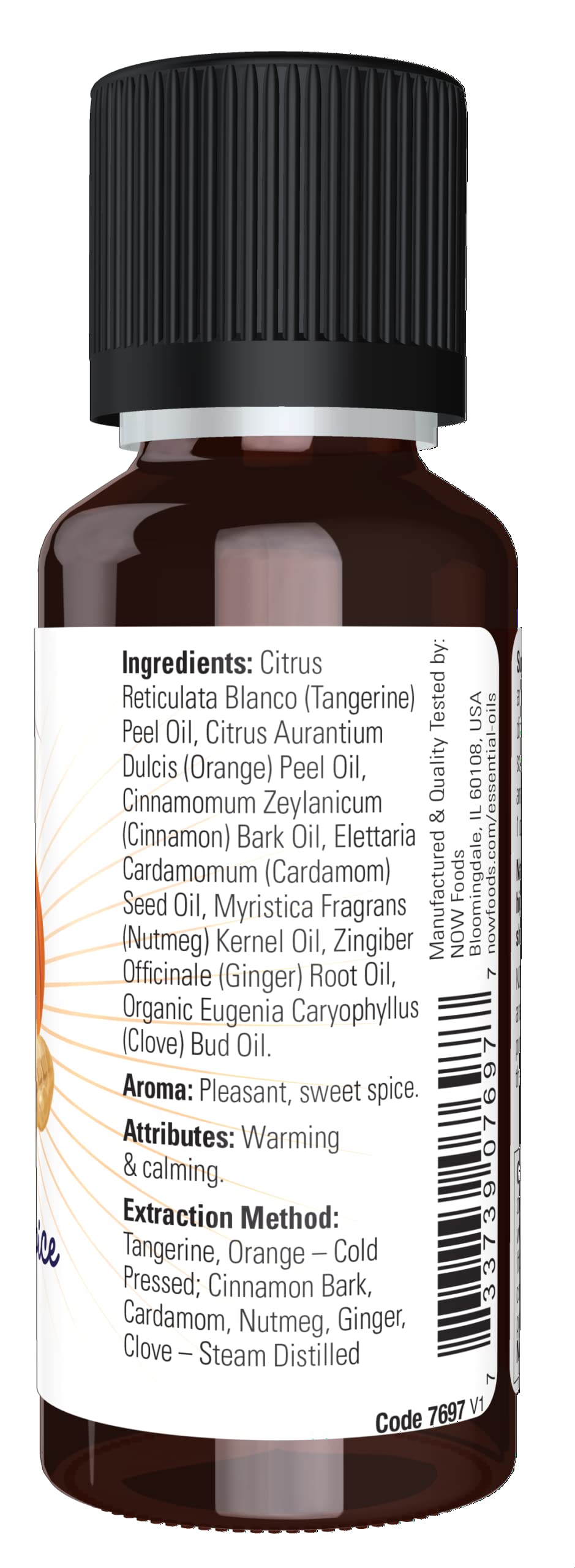Foto 3 pulgar | Aceite Esencial Now Foods Pumpkin Spice, 30 Ml, Agradable Aroma - Venta Internacional.
