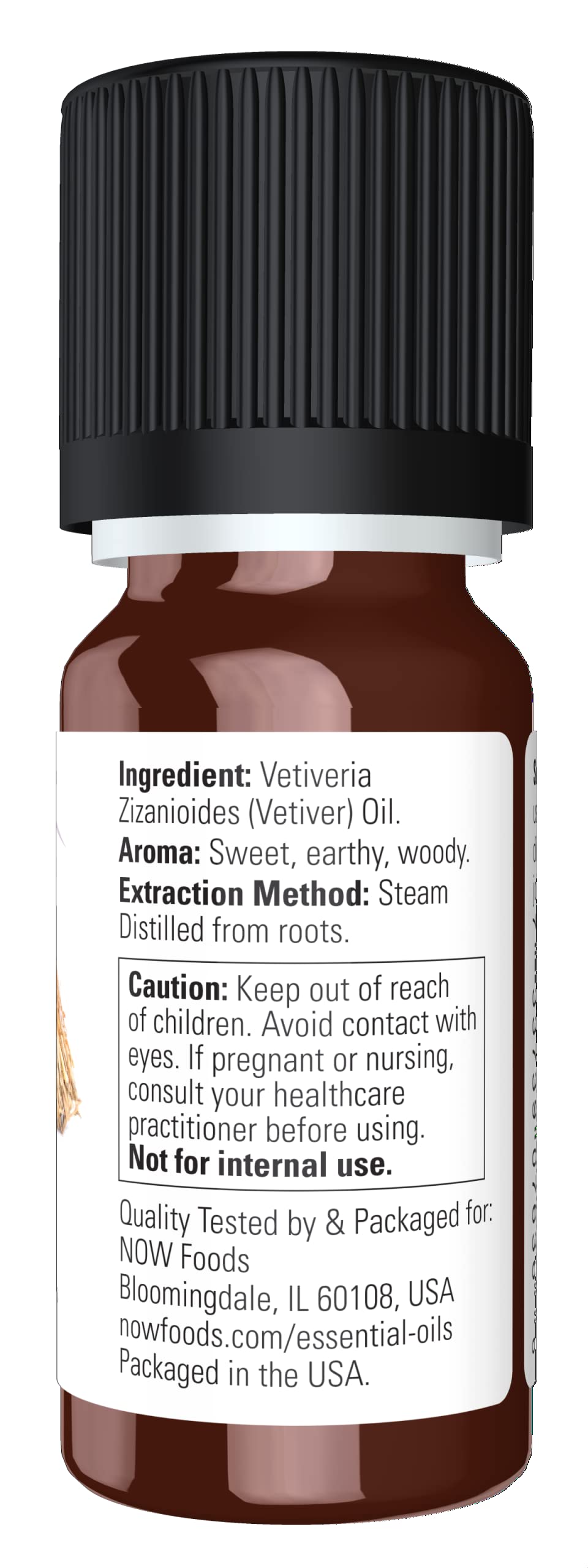 Foto 3 pulgar | Aceite Esencial Now Foods Vetiver 100% Puro, 10 Ml - Venta Internacional.