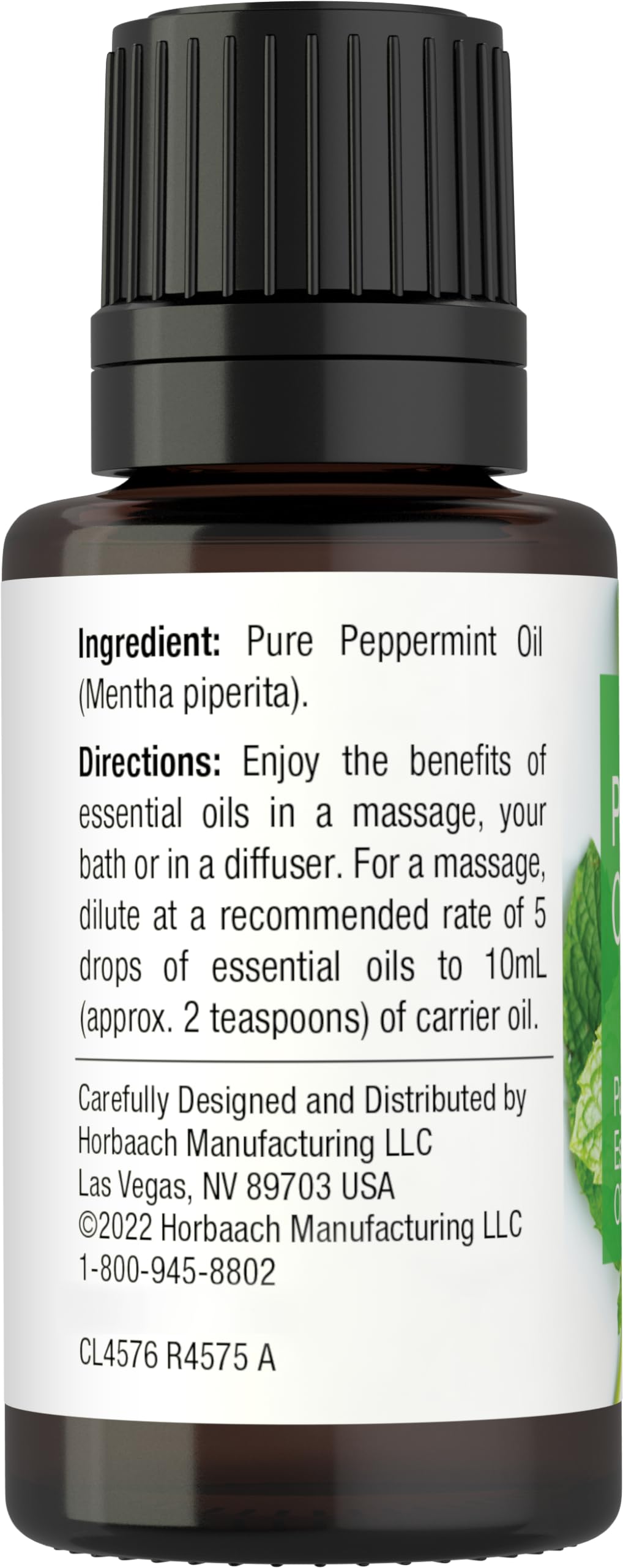 Foto 3 pulgar | Aceite Esencial Horbäach Peppermint 15 Ml Para Masaje, Baño Y Difusor - Venta Internacional.