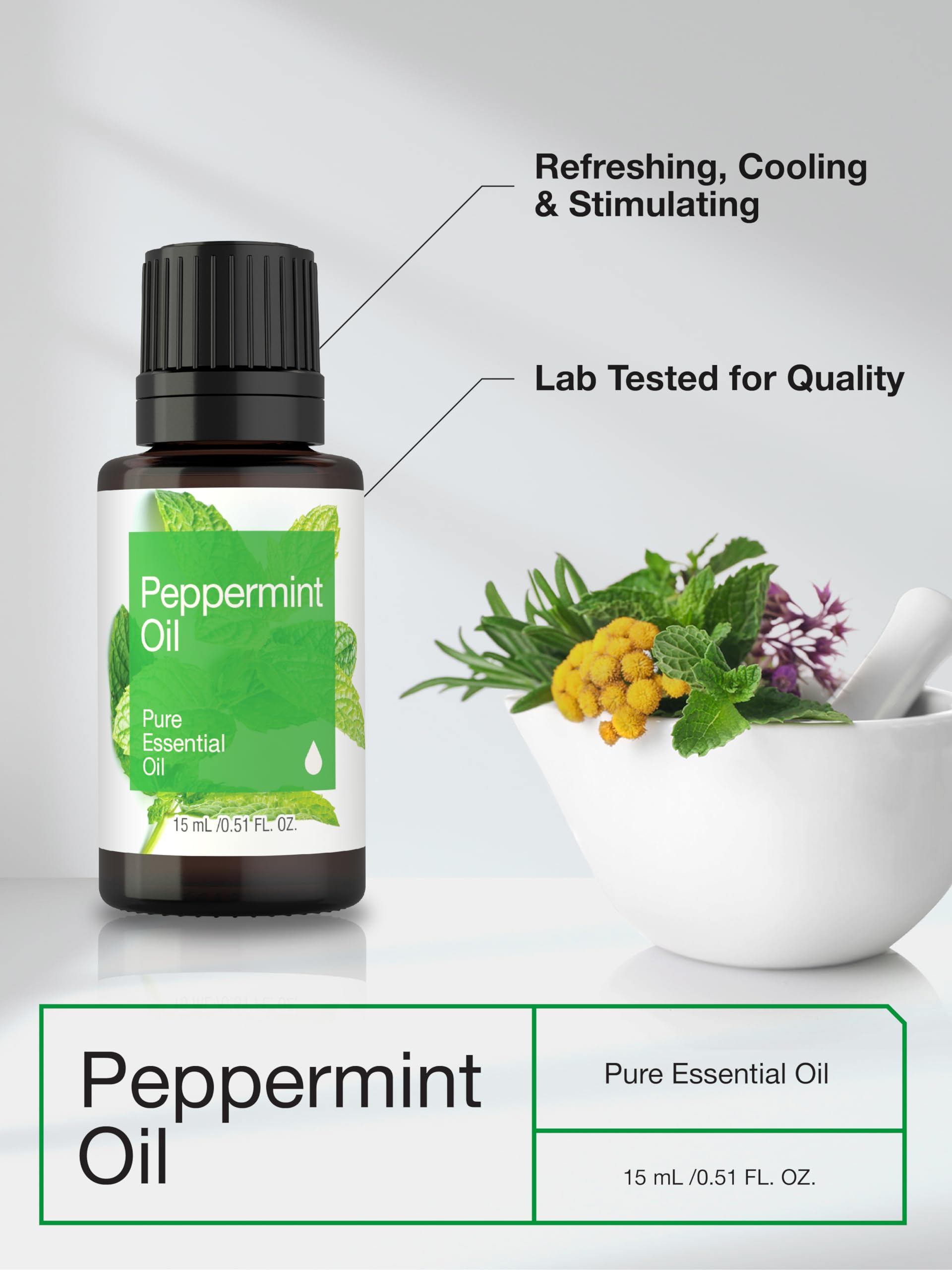 Foto 4 pulgar | Aceite Esencial Horbäach Peppermint 15 Ml Para Masaje, Baño Y Difusor - Venta Internacional.
