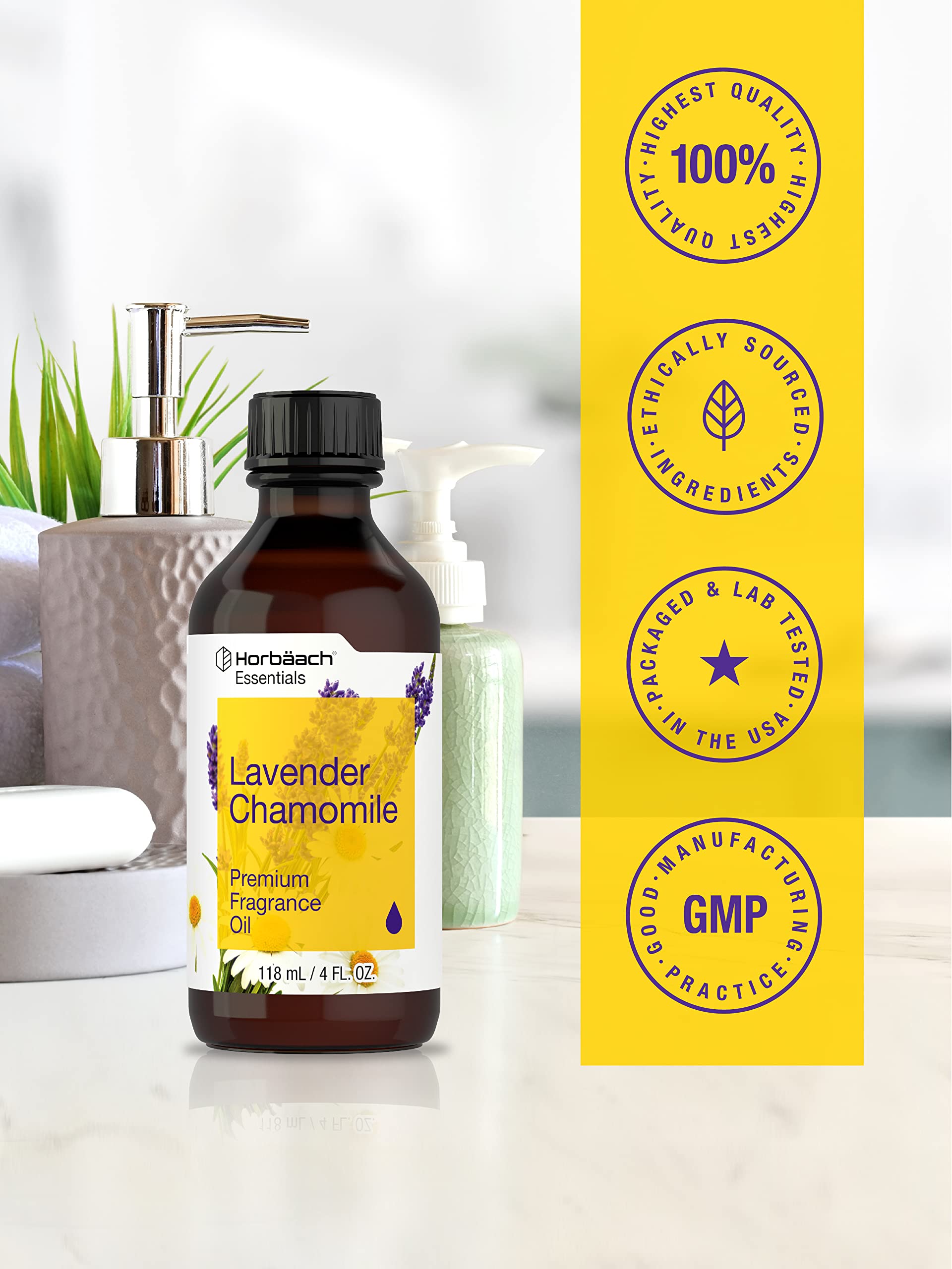 Foto 4 | Aceite Aromático Horbäach, Lavanda Y Manzanilla, 118 Ml, De Primera Calidad - Venta Internacional.