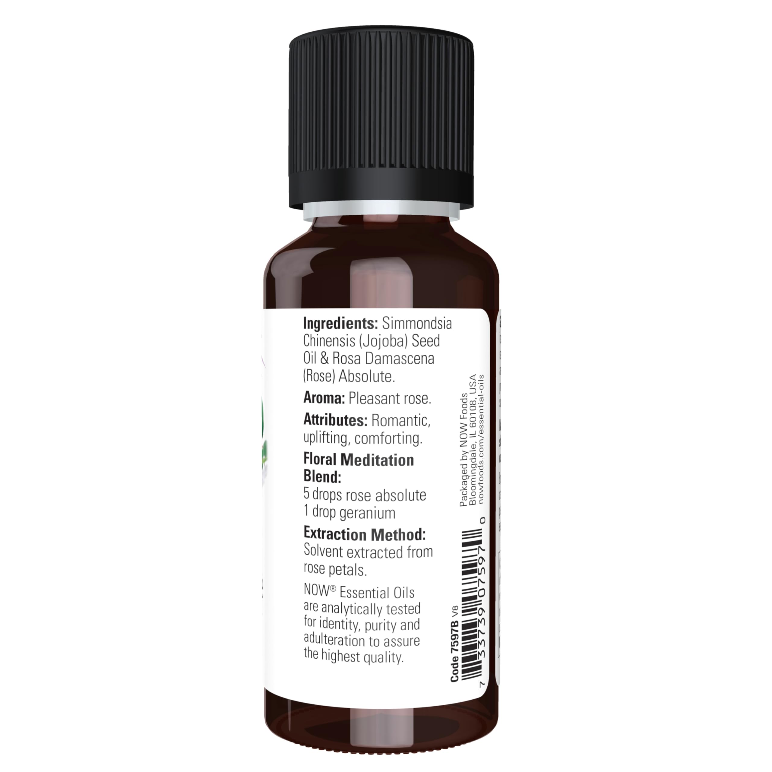 Foto 3 pulgar | Aceite Esencial Now Foods Rose Absolute, Mezcla Al 5%, 30 Ml - Venta Internacional.