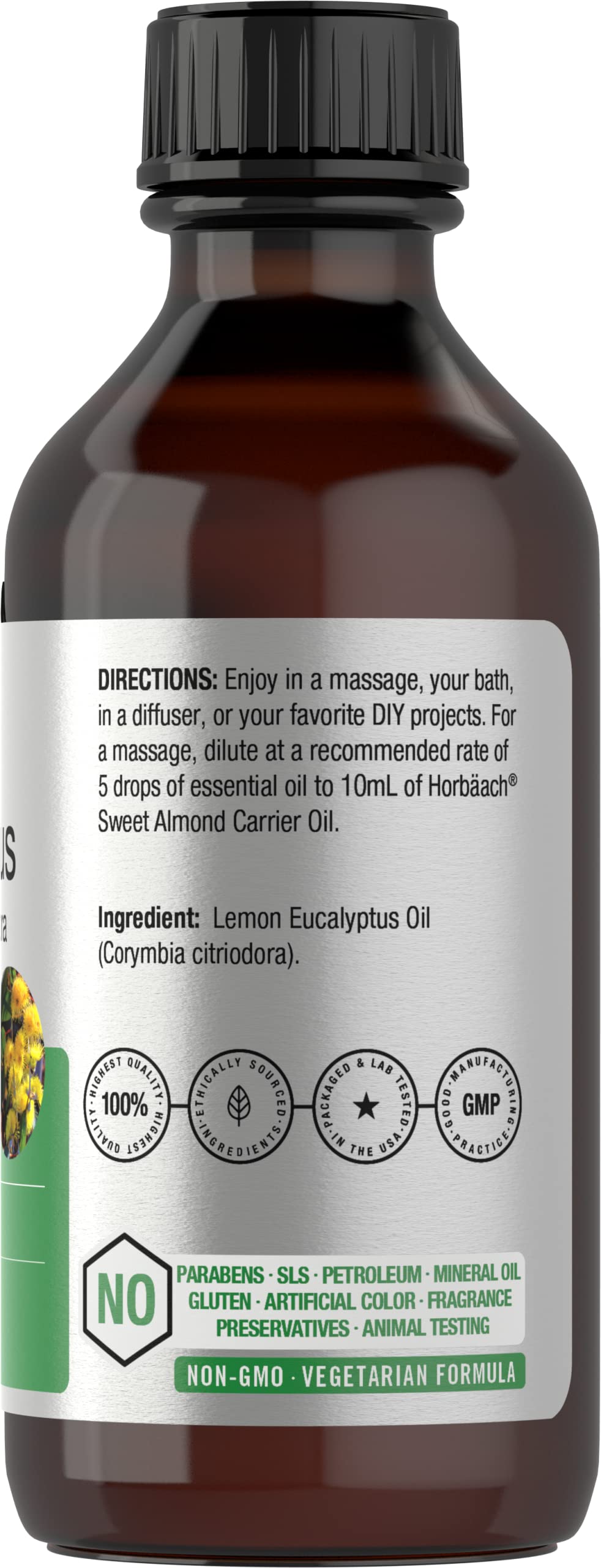 Foto 3 pulgar | Aceite Esencial Horbäach, Limón Y Eucalipto, 60 Ml, Grado Terapéutico - Venta Internacional.