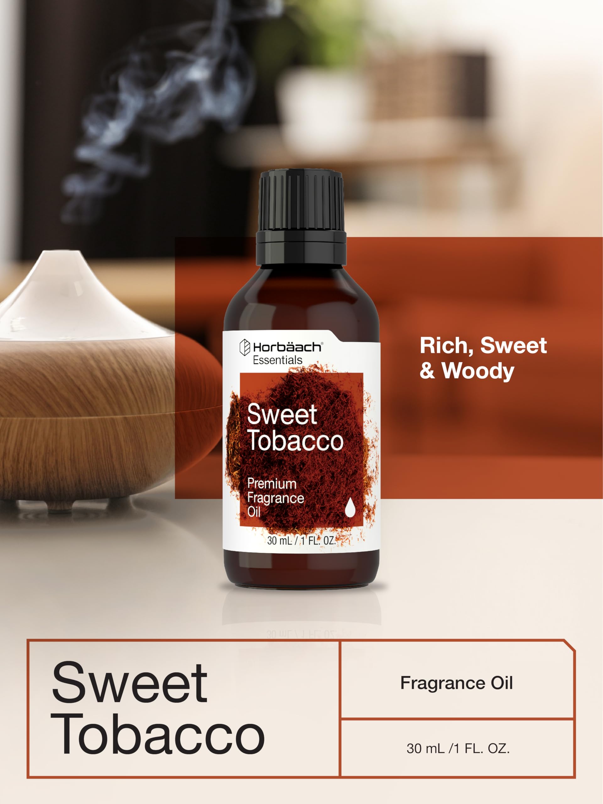 Foto 7 pulgar | Aceite Aromático Horbäach Sweet Tobacco 30 Ml Para Difusores - Venta Internacional.