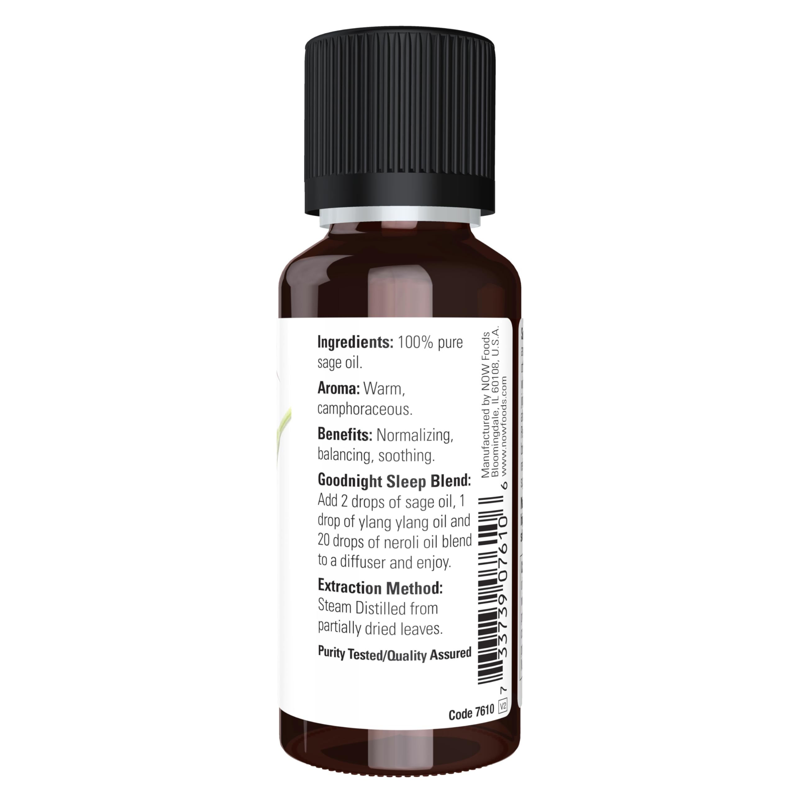 Foto 3 pulgar | Aceite Esencial Now Foods Sage 30 Ml 100% Puro Vegano - Venta Internacional.
