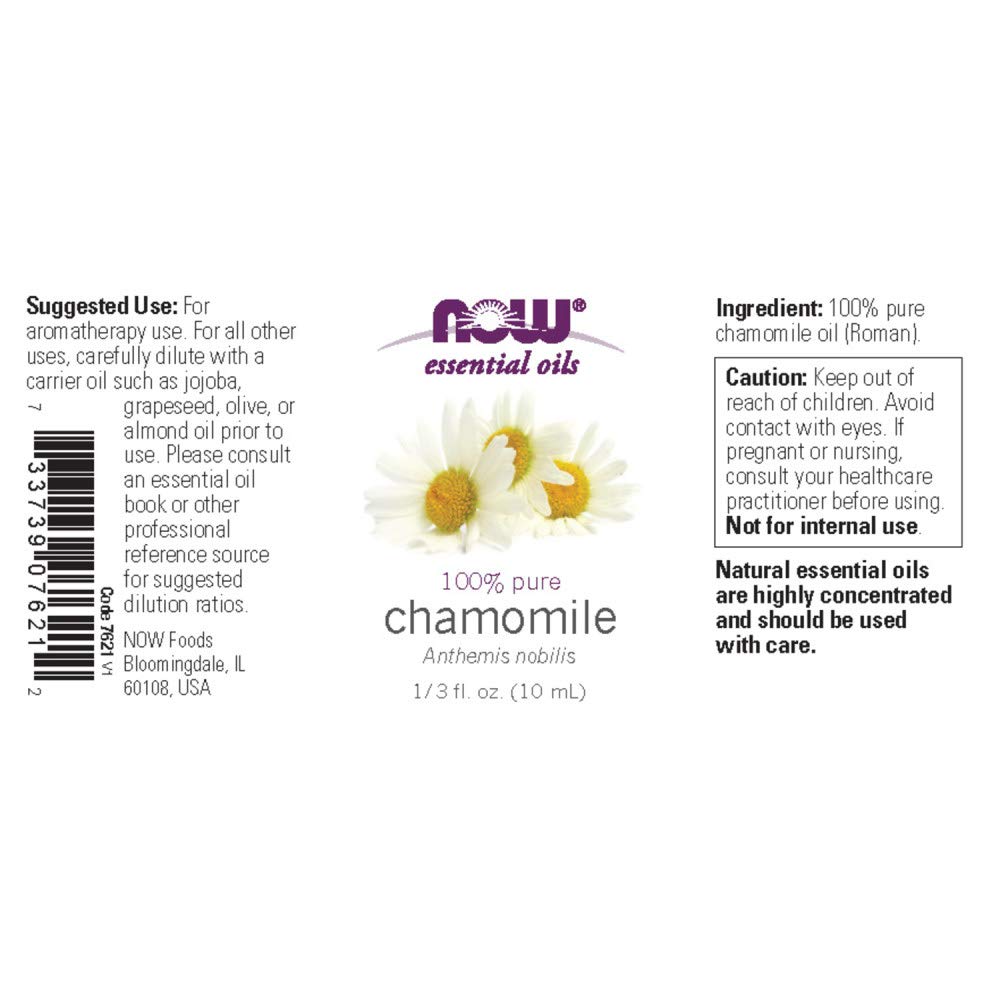 Foto 3 pulgar | Aceite Esencial Now Foods De Manzanilla, 10 Ml, 100% Vegano Puro - Venta Internacional.