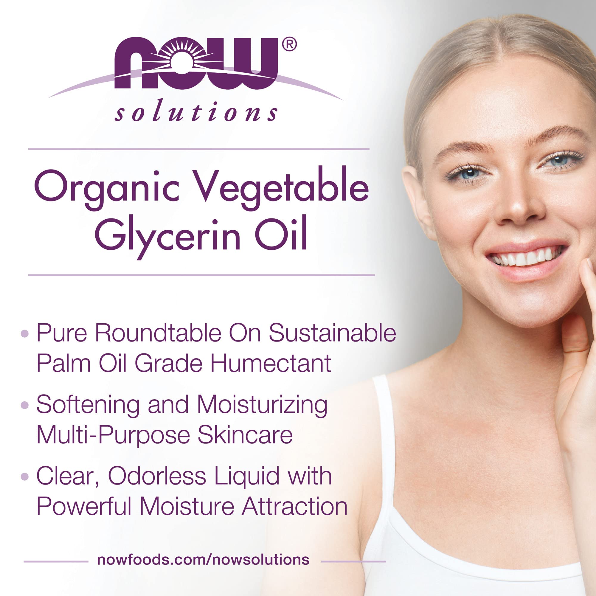 Foto 5 pulgar | Glicerina Vegetal Orgánica De Oil Now Solutions, 240 Ml, 100% Pura - Venta Internacional.