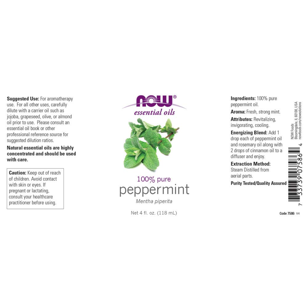 Foto 3 pulgar | Aceite Esencial Now Foods De Menta, 120 Ml (paquete De 2) - Venta Internacional.