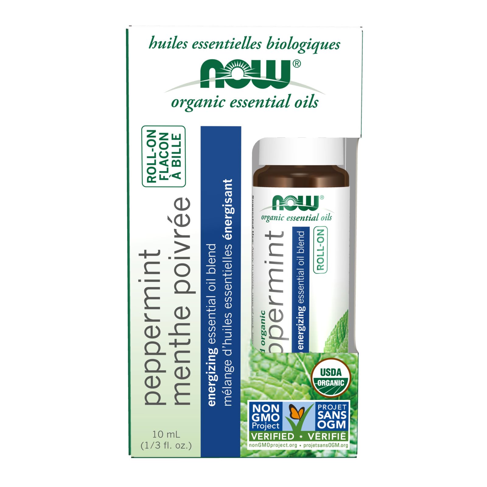 Foto 2 pulgar | Aceite Esencial Roll-on Now Foods Peppermint 10 Ml Orgánico - Venta Internacional.