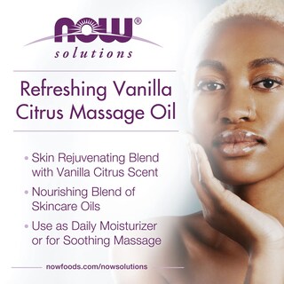 Foto 4 | Aceite De Masaje Now Foods Solutions Vanilla Citrus 240 Ml - Venta Internacional.