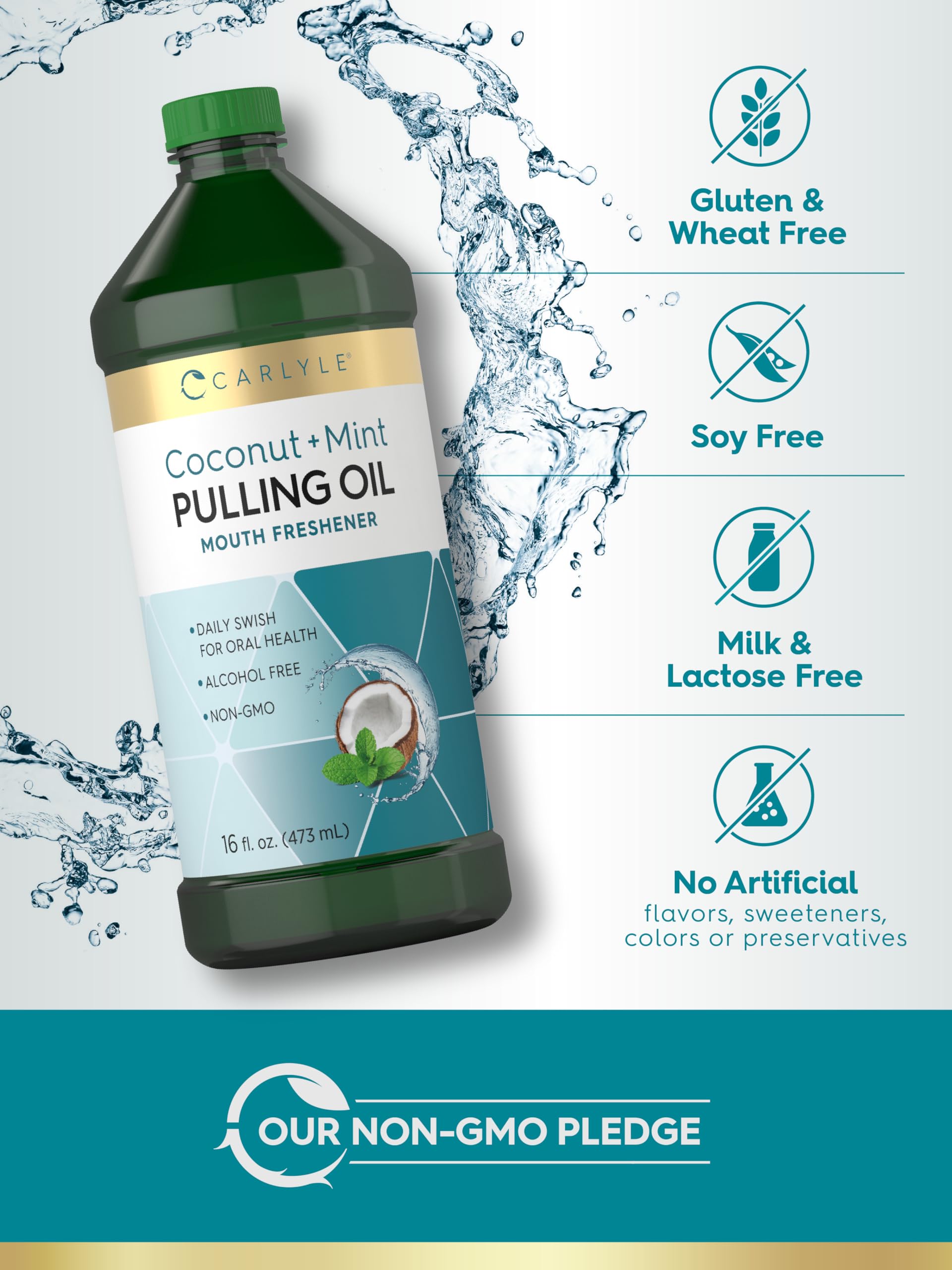 Foto 6 pulgar | Aceite Para Tirar Carlyle De Coco Y Menta, 473 Ml, Paquete De 2 Unidades, Sin Alcohol - Venta Internacional.