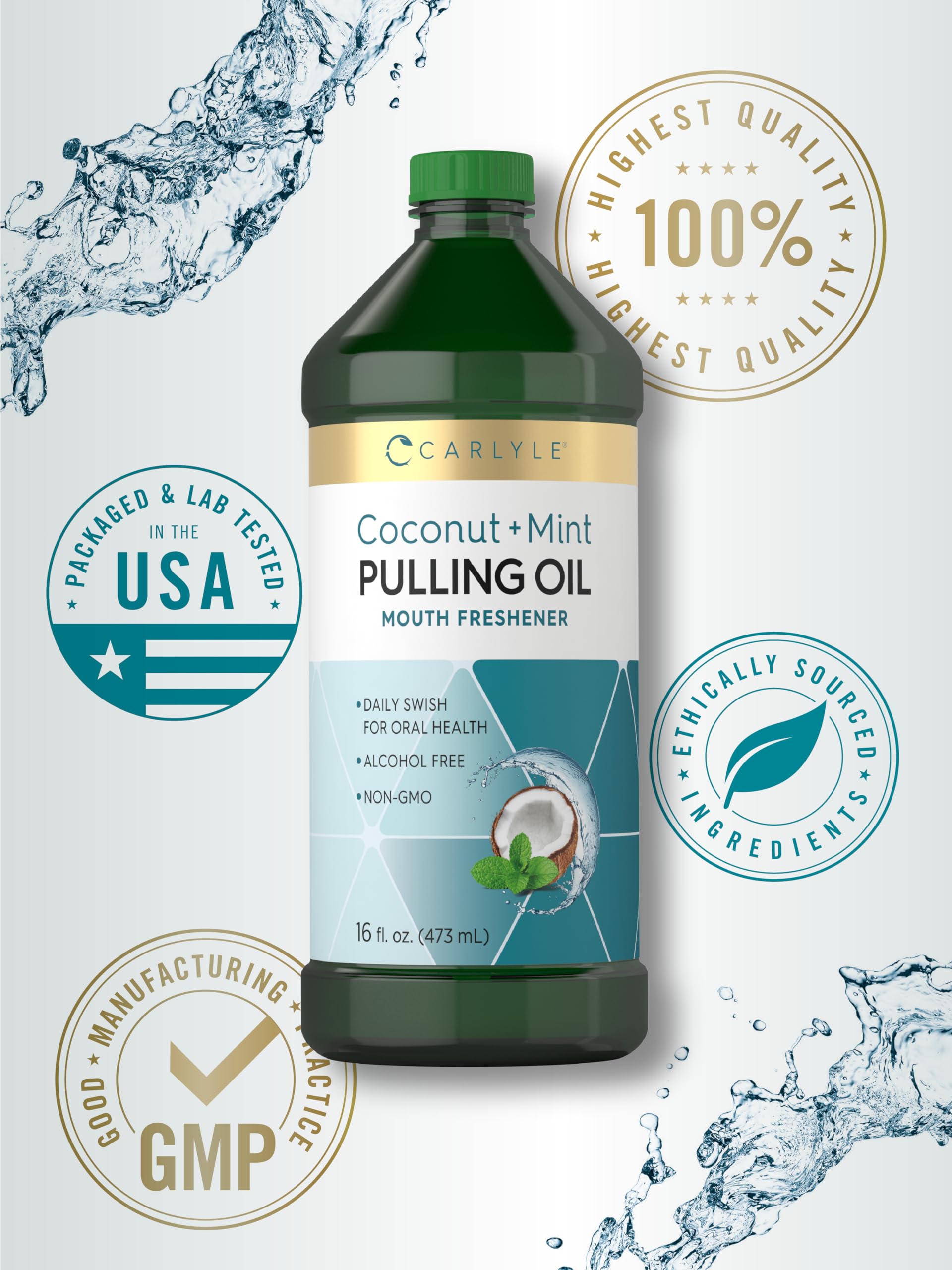 Foto 7 pulgar | Aceite Para Tirar Carlyle De Coco Y Menta, 473 Ml, Paquete De 2 Unidades, Sin Alcohol - Venta Internacional.