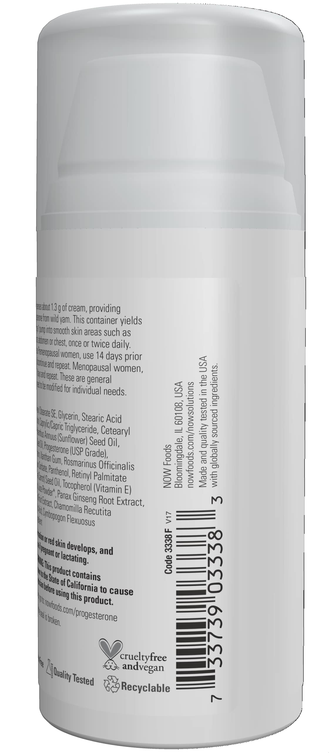 Foto 4 pulgar | Crema Para La Piel Now Solutions Progesterona Natural, 60 Ml Con Lavanda - Venta Internacional.