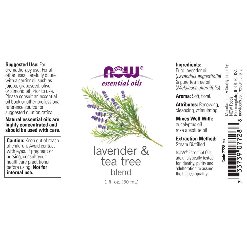 Foto 3 pulgar | Essential Oils Now, Aromaterapia De Lavanda Y Árbol De Té, 30 Ml - Venta Internacional.