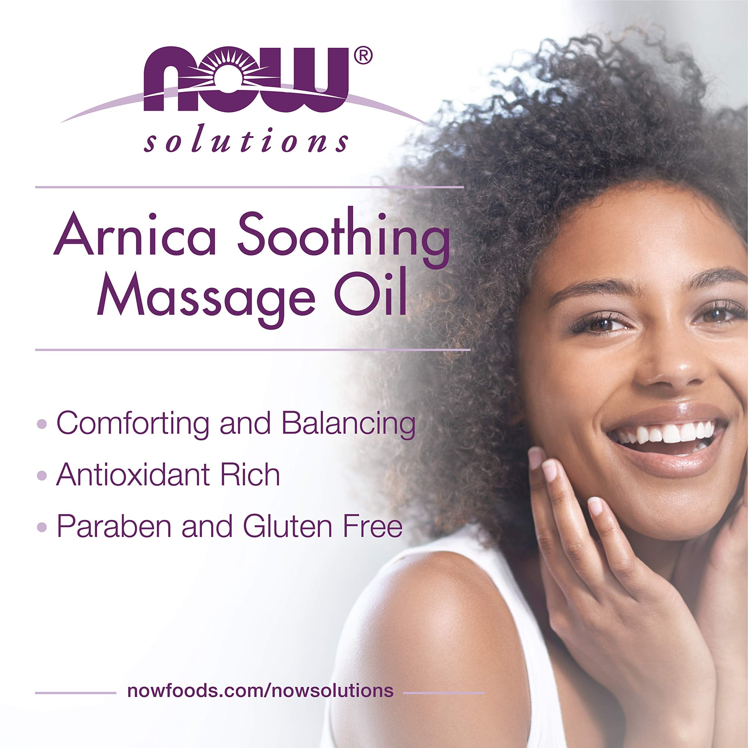 Foto 5 pulgar | Aceite De Masaje Now Foods Solutions Arnica Warming Relief 240 Ml - Venta Internacional.