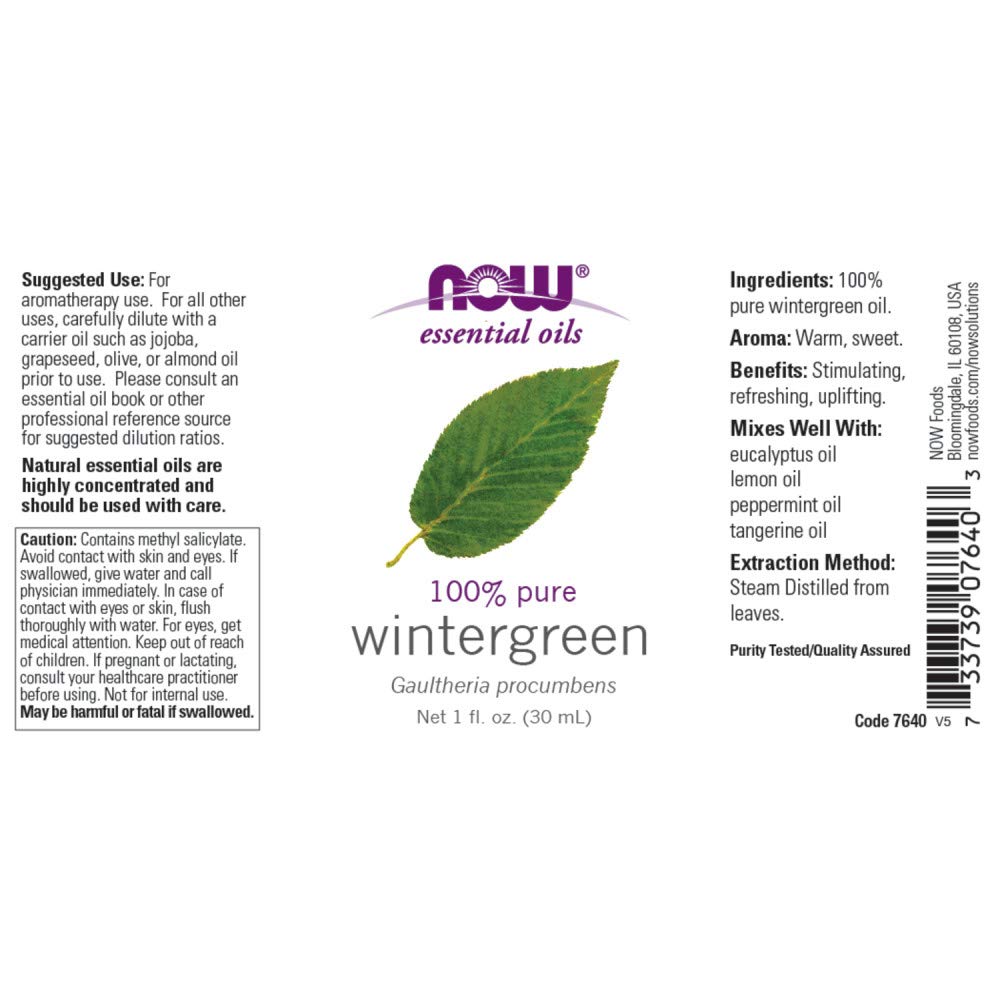 Foto 3 pulgar | Aceite De Gaulteria Essential Oils Now Foods, 30 Ml, 100% Puro - Venta Internacional.