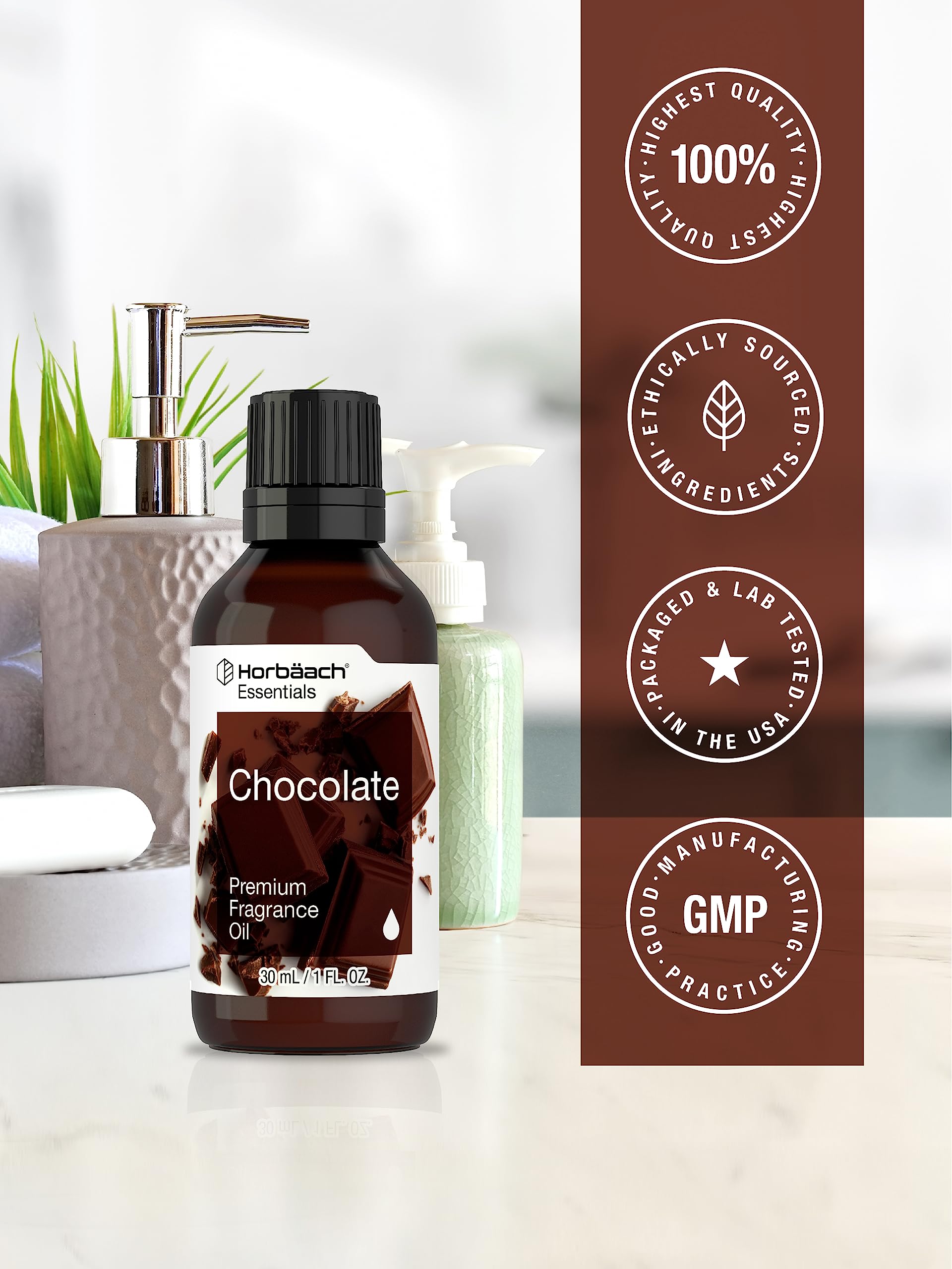 Foto 6 pulgar | Aceite Aromático Horbäach Chocolate 30 Ml De Primera Calidad - Venta Internacional.