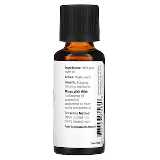 Foto 2 | Aceites Esenciales Now Foods Mirra 100% Puro, 30 Ml - Venta Internacional.