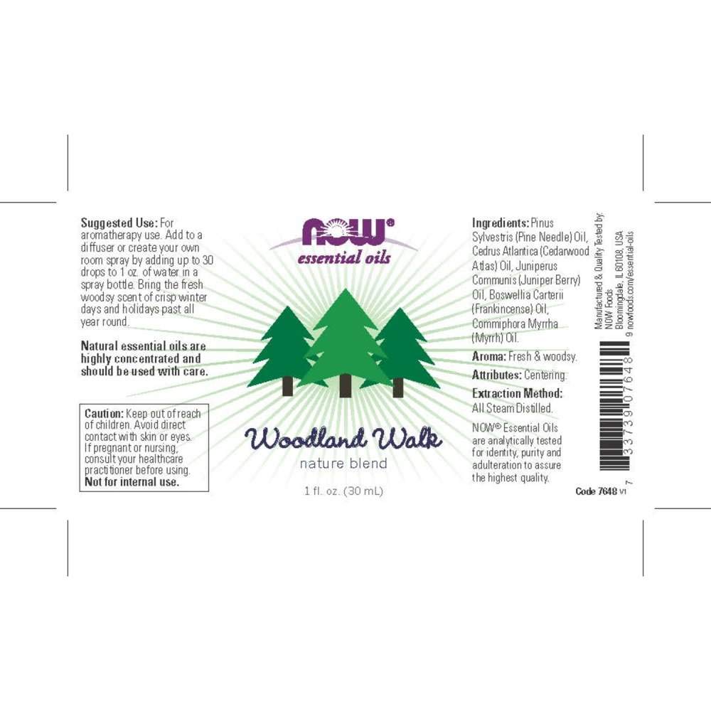 Foto 3 pulgar | Aceite Esencial Now Foods Woodland Walk, 30 Ml, Aroma Relajante - Venta Internacional.
