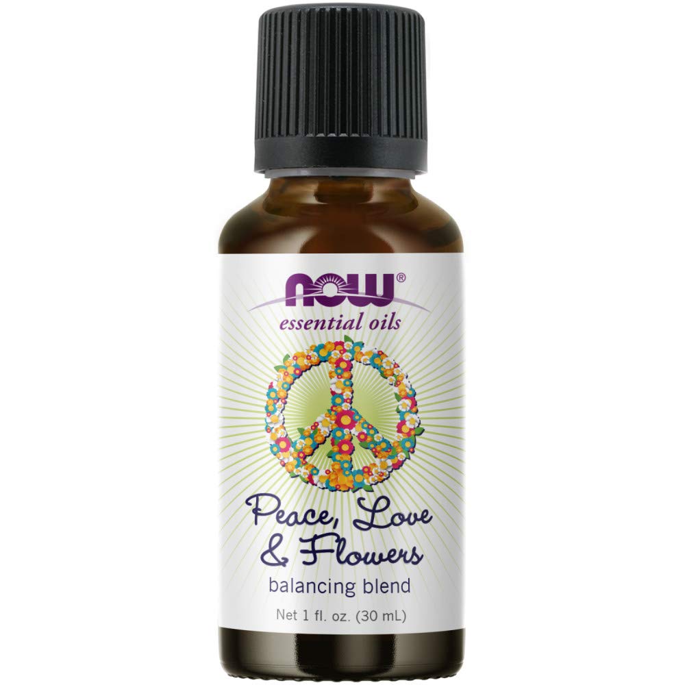 Aceites Esenciales Now Foods Peace Love Flowers, 30 Ml, Veganos - Venta Internacional.