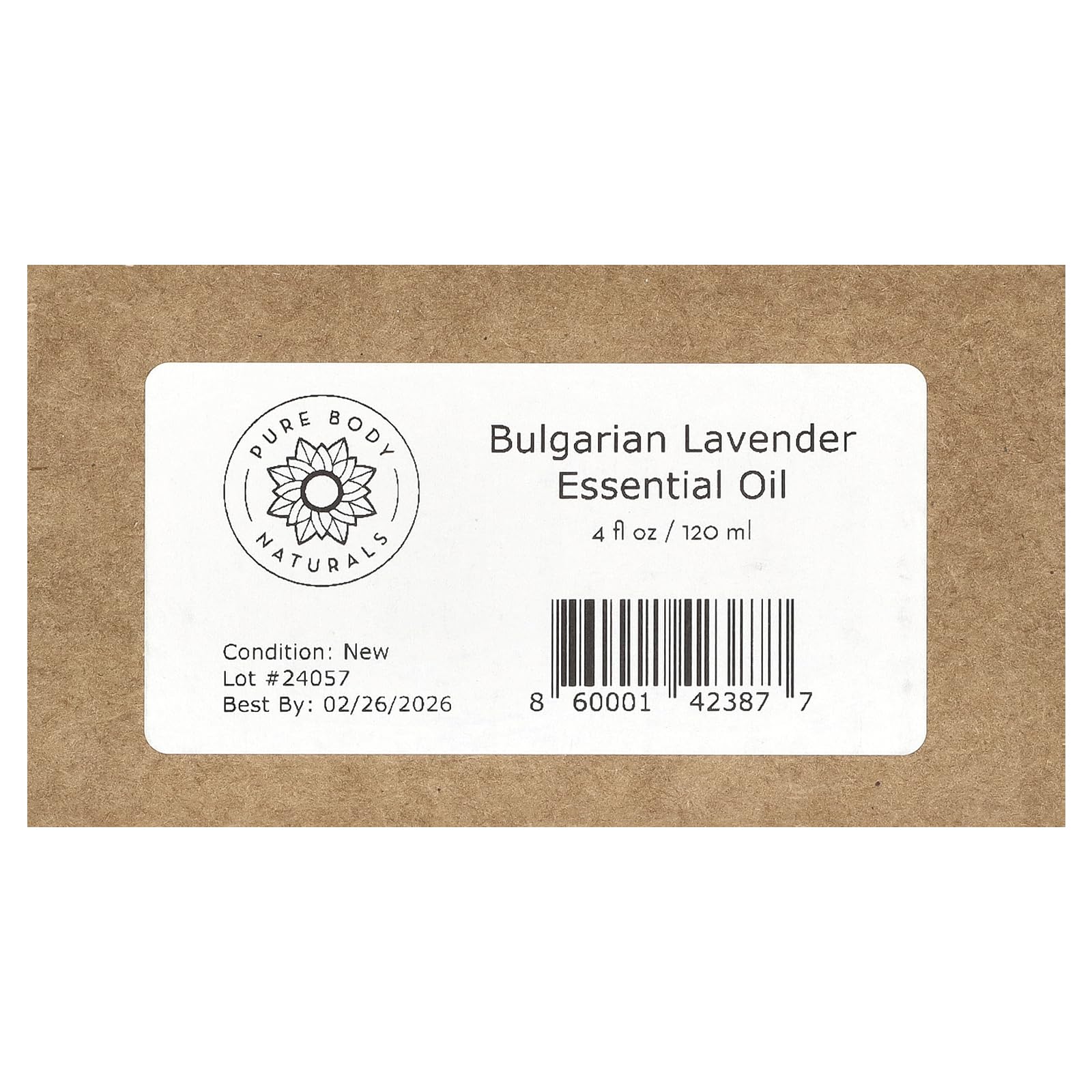 Foto 4 pulgar | Aceite Esencial Pure Body Naturals De Lavanda Búlgara, 120 Ml - Venta Internacional.