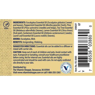 Foto 3 | Mezcla De Aceites Esenciales The Vitamin Shoppe Respiratory 30 Ml - Venta Internacional.