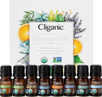 Foto 1 | Set De Regalo De Aceites Esenciales De Aromaterapia Cliganic Top 8 100% Orgánico - Venta Internacional.