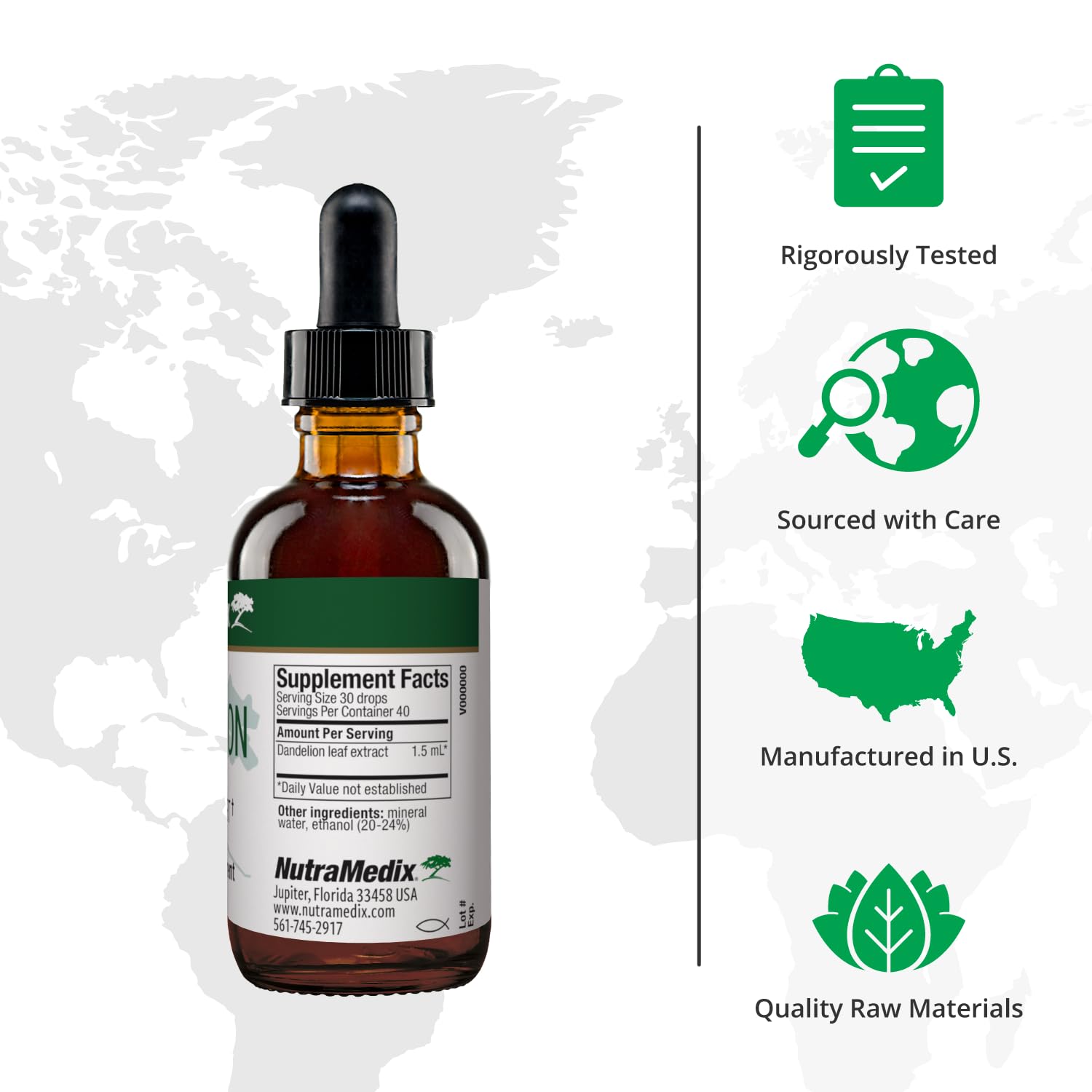Foto 3 pulgar | Tintura Nutramedix Dandelion Detox, 60 Ml, Ayuda A La Salud Del Hígado - Venta Internacional.