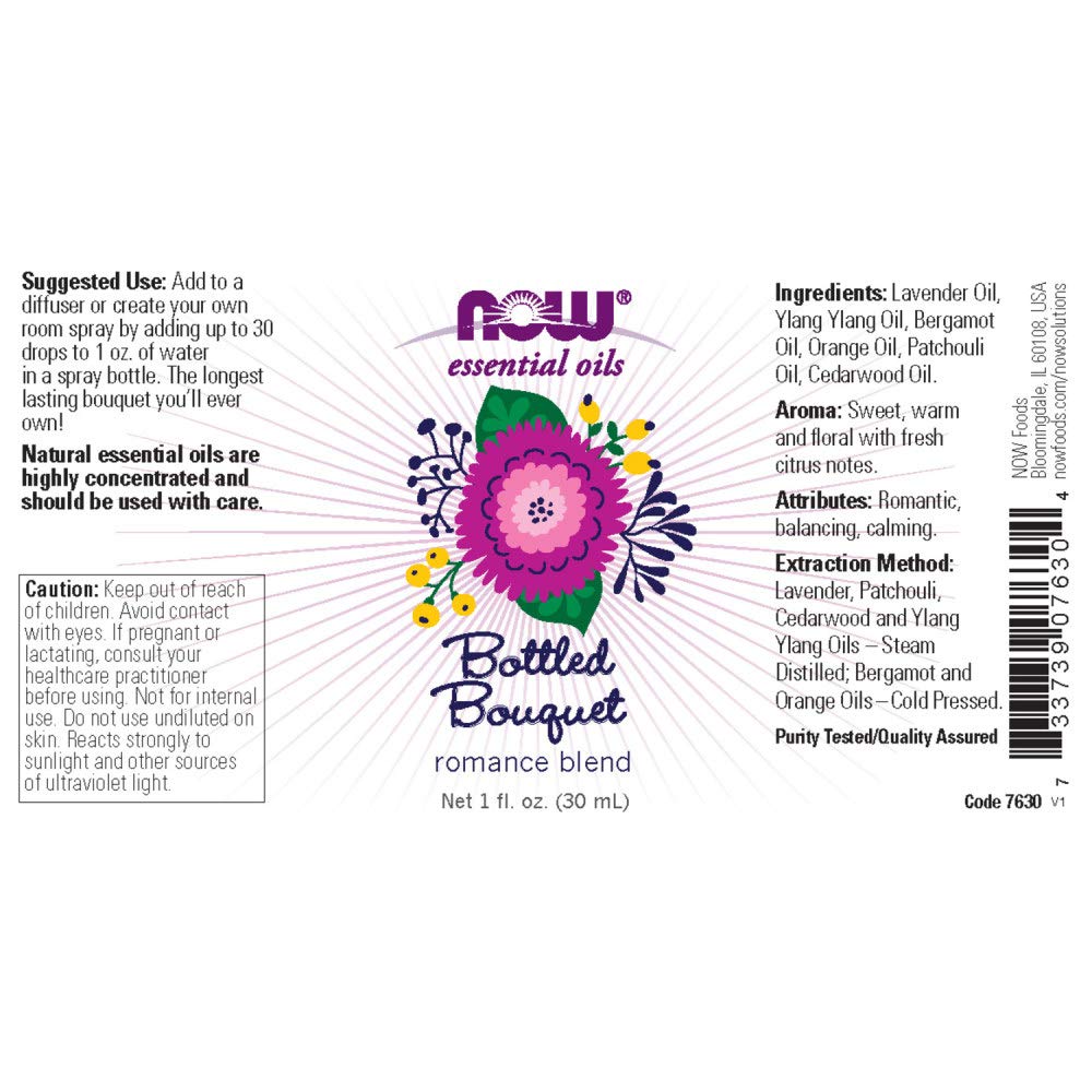 Foto 3 pulgar | Bouquet Embotellado De Aceites Esenciales Now Foods, 30 Ml - Venta Internacional.