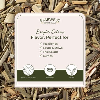Foto 3 | Hierba Seca De Hojas Sueltas Starwest Botanicals, Limoncillo Orgánico, 454 G - Venta Internacional.