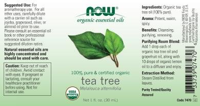 Foto 3 pulgar | Aceite Esencial Now Foods Tea Tree 30 Ml 100% Puro Y Orgánico - Venta Internacional.