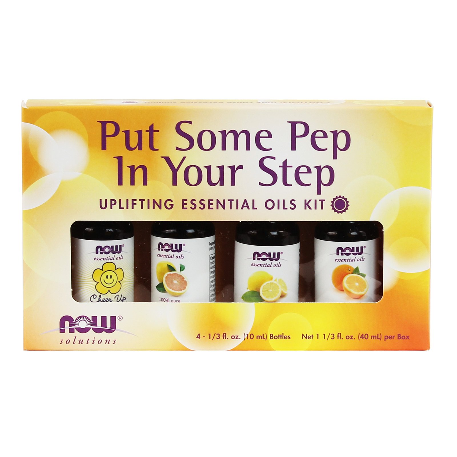 Kit De Aromaterapia Now De Aceites Esenciales De 4 X 10 Ml Con Naranja Y Limón - Venta Internacional.