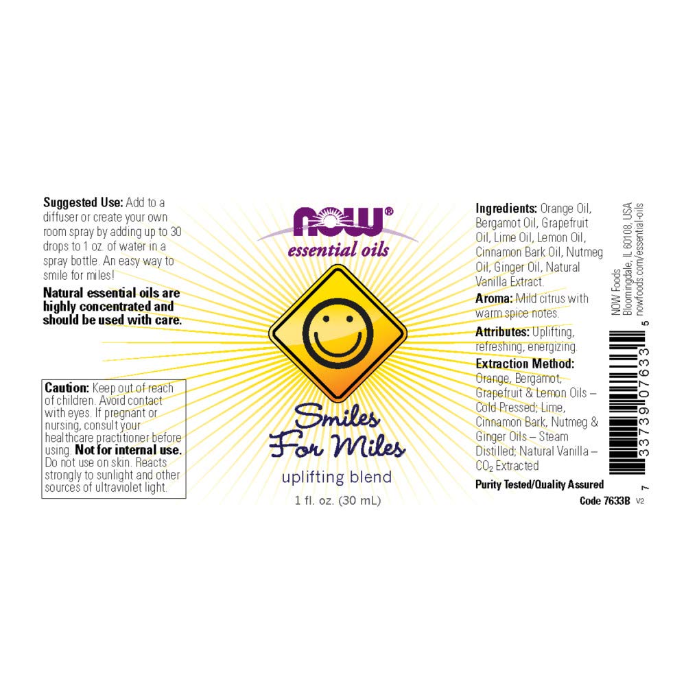 Foto 3 pulgar | Aceites Esenciales Now Smiles For Miles Aromaterapia 30 Ml - Venta Internacional.