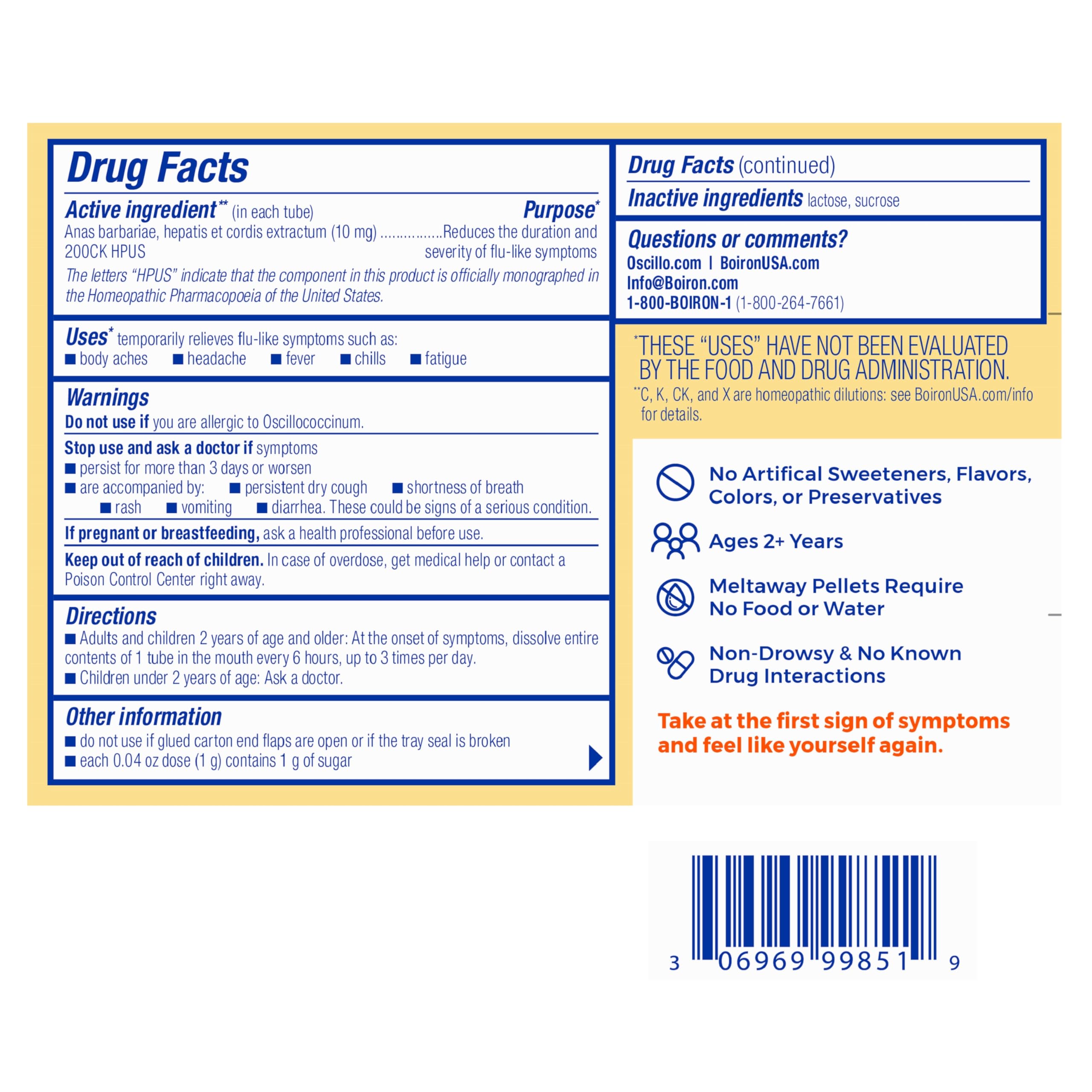 Foto 7 | El Medicamento Boiron Oscillococcinum Alivia Los Síntomas Parecidos A Los De La Gripe - Venta Internacional.